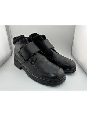 VINTAGE Y2K - ROMIKA Women's Size 38M Black Faux Leather Cathy Hook & Loop Boots